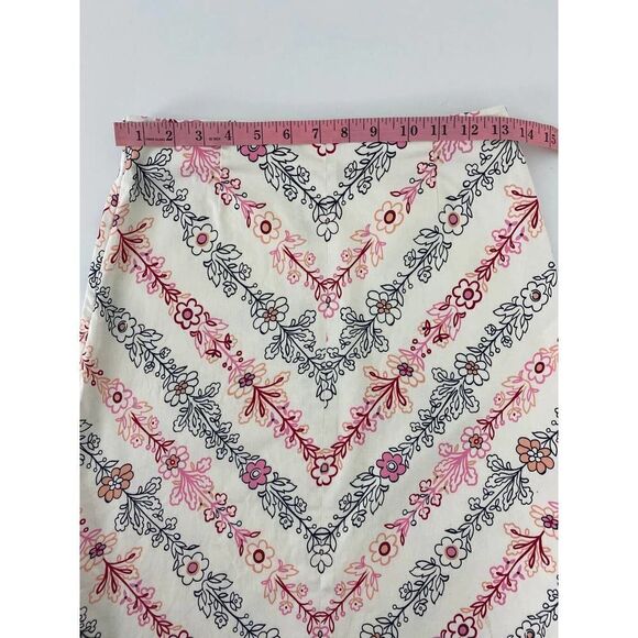 Floral Skirt Spring Summer Skirt by Harold's Flowers Daisies Cotton - Size 4 - Picture 2 of 6